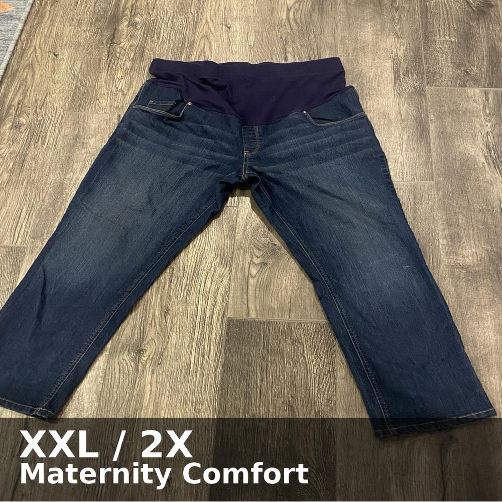 Great Expectations Dark Blue Jeggings Maternity